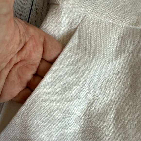 J. Crew Going Places Linen Wavy Dress 0 - Picture 9 of 11